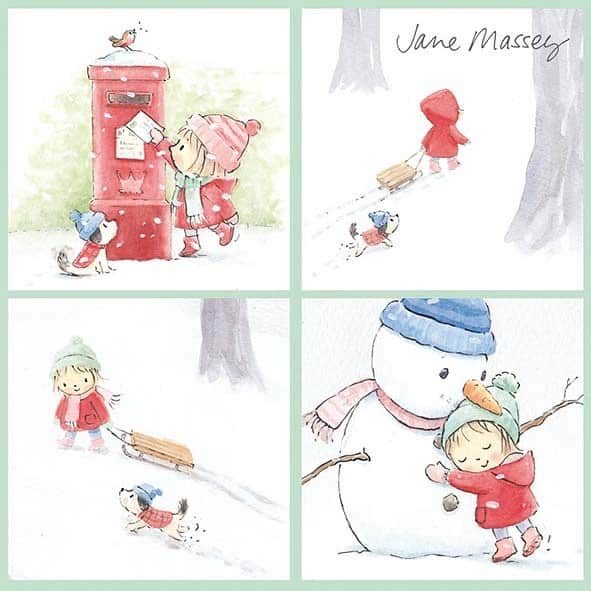 Jane Masseyさんのインスタグラム写真 - (Jane MasseyInstagram)「I’m always inspired to paint snowy scenes at this time of year! I have just added 5 signed watercolours featuring ‘The Little Girl’ to my shop. Link in bio or visit www.janemassey.co.uk Have a lovely weekend. ❤️」12月1日 22時06分 - janemasseyillustration