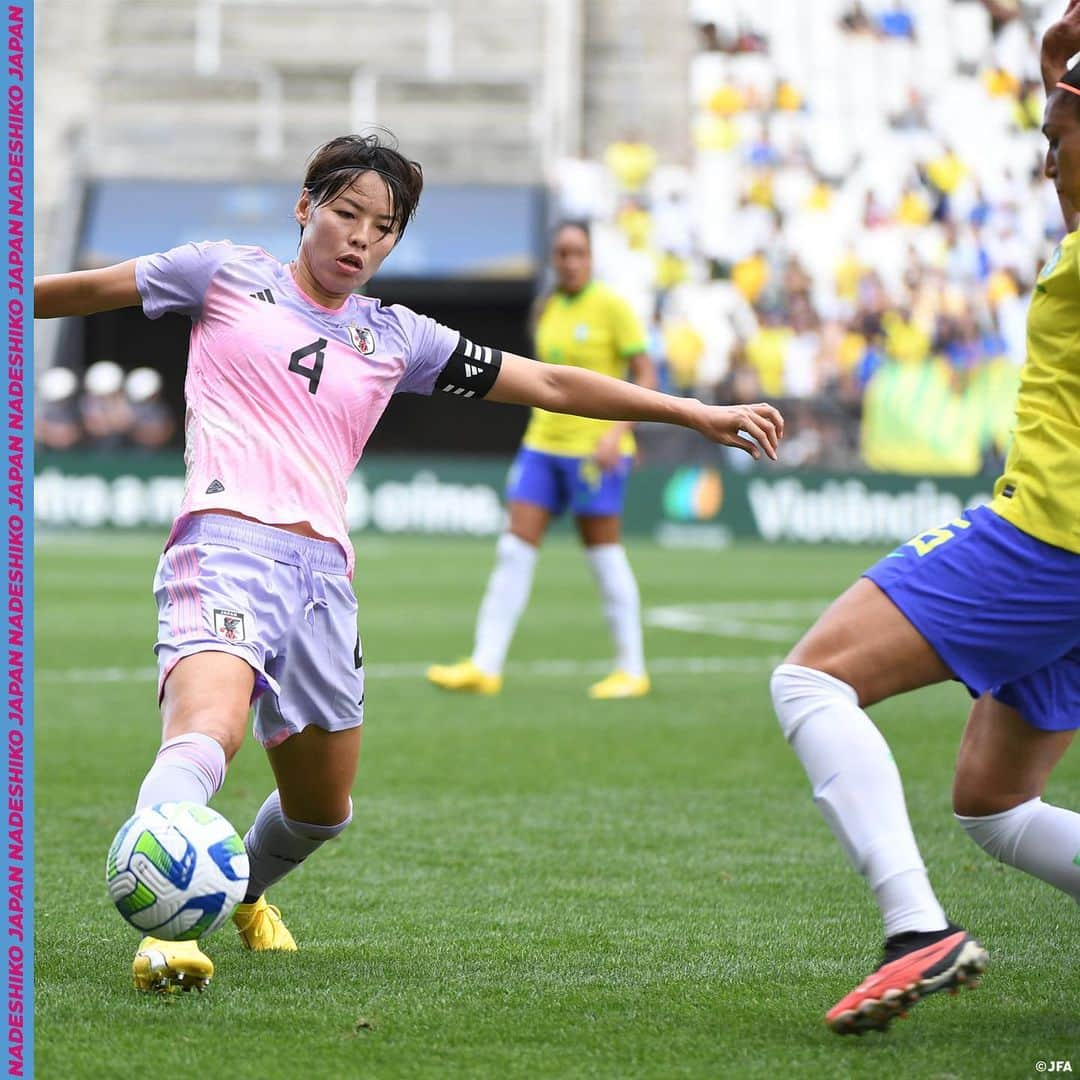 日本サッカー協会さんのインスタグラム写真 - (日本サッカー協会Instagram)「. 【2023.12.1 Photo Report③📸】  🏆国際親善試合 🇯🇵なでしこジャパン 3-4 ブラジル🇧🇷 ⌚️3:15(🇯🇵) 🏟Neo Quimica Arena(ブラジル)  21 #平尾知佳(GK) 2 #清水梨紗 3 #南萌華 4 #熊谷紗希(C) 7 #宮澤ひなた 9 #植木理子 10 #長野風花 12 #古賀塔子 13 #遠藤純 14 #長谷川唯  15 #藤野あおば  𝐒𝐔𝐁🔄 1 #山下杏也加(GK) 18 #田中桃子(GK) 5 #三宅史織 6 #杉田妃和 8 #猶本光 11 #田中美南 16 #林穂之香 17 #清家貴子 19 #中嶋淑乃 20 #石川璃音  22 #谷川萌々子  監督 #池田太  #BEYOURBESTSELF #最高の自分であれ #夢への勇気を #jfa #daihyo #nadeshiko #なでしこジャパン」12月1日 14時22分 - japanfootballassociation