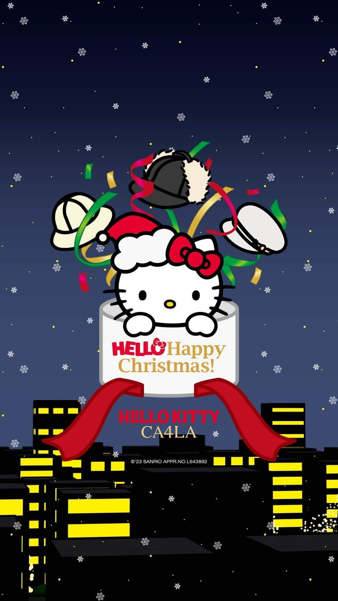 CA4LAのインスタグラム：「． ． 12/1(金)よりCA4LAのクリスマスフェアがスタート🎄 ハローキティとコラボレーションしたビジュアルで、 クリスマスを楽しくキュートに盛り上げます！  大切なひとに想いを届ける デジタルグリーティングカードが作れるコンテンツや、 ギフト選びをお手伝いする コンテンツを順次公開いたします。 イベントやコラボレーションアイテムなど、 他にも見逃せない情報が盛りだくさんなのでお楽しみに✨ ． https://www.ca4la.com/special/christmas/ ． ． ． ． ． #CA4LA#帽子#ハローキティ #hellokitty#キティちゃん #ハローキティ50周年 #クリスマスプレゼント#ギフト #クリスマス#プレゼント」