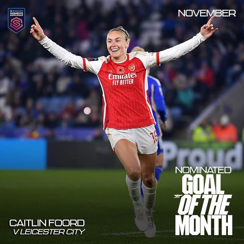 Arsenal Ladiesさんのインスタグラム写真 - (Arsenal LadiesInstagram)「🌟 Beth Mead and Caitlin Foord have both been nominated for @barclayswsl Goal of the Month!  🗳️ Cast your vote via our stories」12月1日 22時42分 - arsenalwfc
