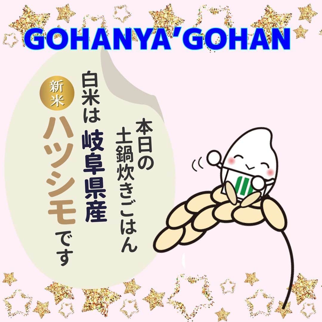 ミツハシくん-Mitsuhashi Rice-のインスタグラム：「GOHANYA'GOHANからのお知らせ📢  白米が『岐阜県産ハツシモ』になったよ✨ 大粒で甘みがあり、食感が良いお米なんだ🌾 粘りが強くないため、 粒感を感じてもらえる炊きあがりになってるよ🍚  横浜の初霜は12月中旬頃⛄ 一段と寒くなる12月に ぴったりなお米を選んだんだ！  「幻のお米」と呼ばれるハツシモ🌾 是非食べに来てね～💕 ． #ミツハシライス  #企業キャラクター　 #ミツハシくん   #gohanyagohan  #岐阜県産　#ハツシモ #幻のお米  #みなとみらいランチ #みなとみらい #みなとみらいグルメ  #土鍋ご飯　#白米　#玄米 #土鍋　#ご飯　#ごはん #rice」