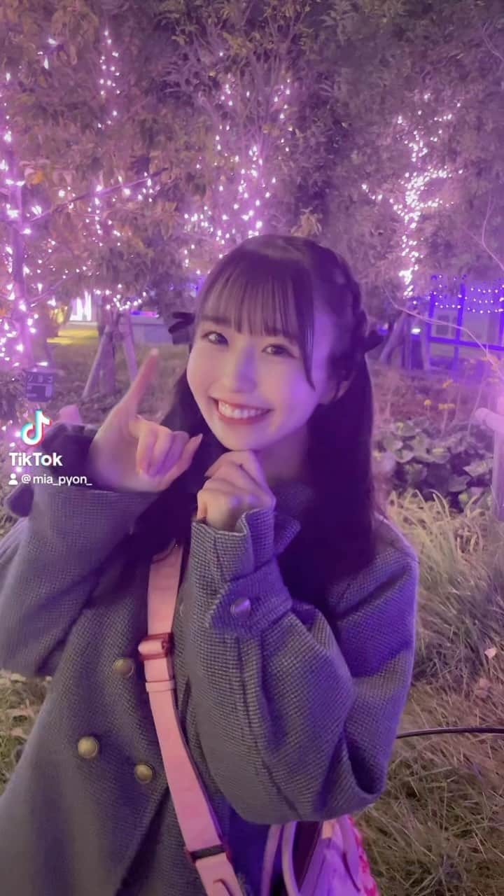 柳川みあのインスタグラム：「イルミネーションだいすき😽❣️#リール #リール動画 #tiktok」