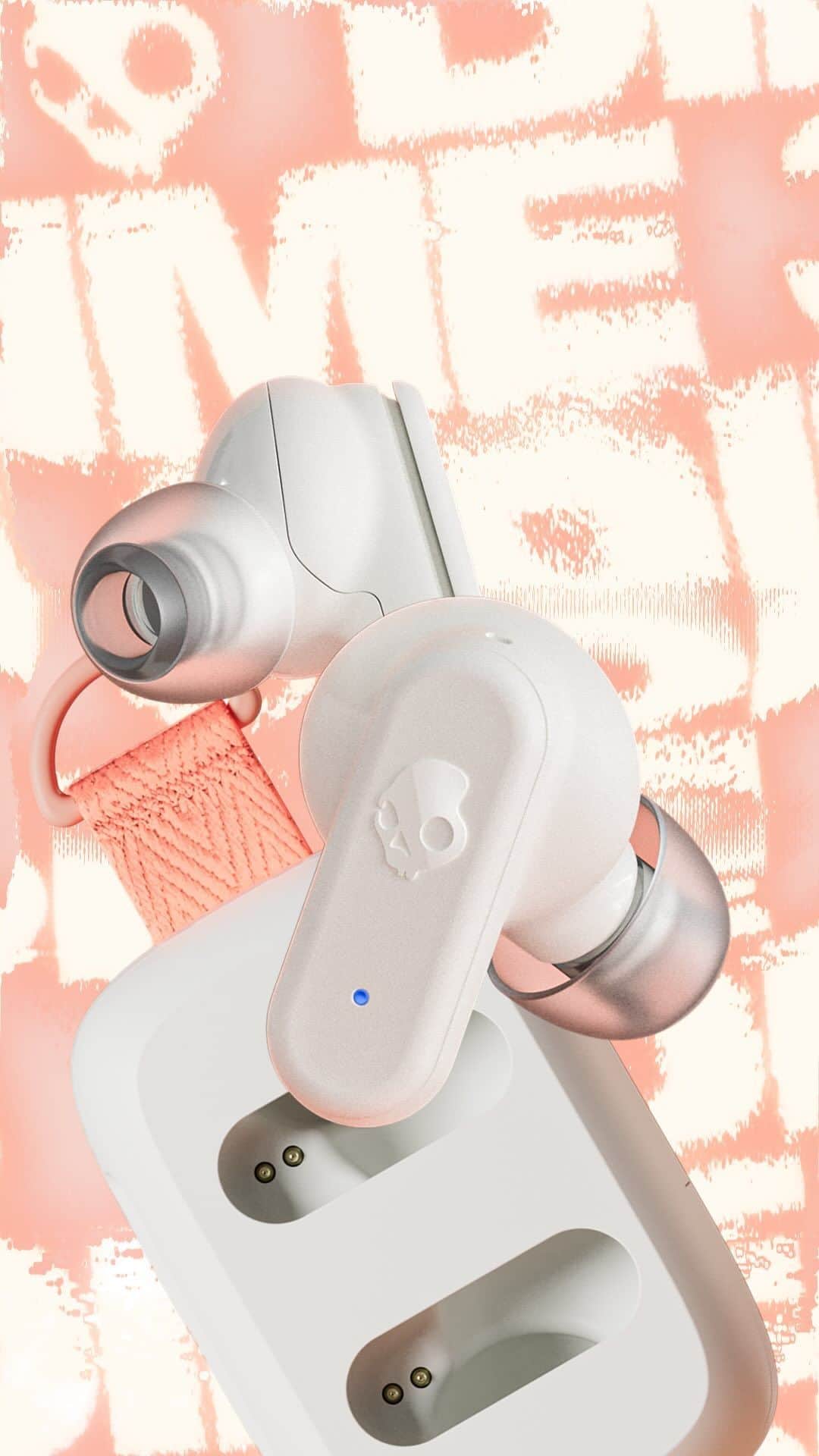 Skullcandy Japanのインスタグラム：「Dime3💀  新機能👇 ✔️マルチポイント接続 ✔️快適通話クリアボイススマートマイク ✔️外部音取り込み ✔️3種のEQモード(音楽、映画、ポッドキャスト)  カラー:True BlackとBone White」