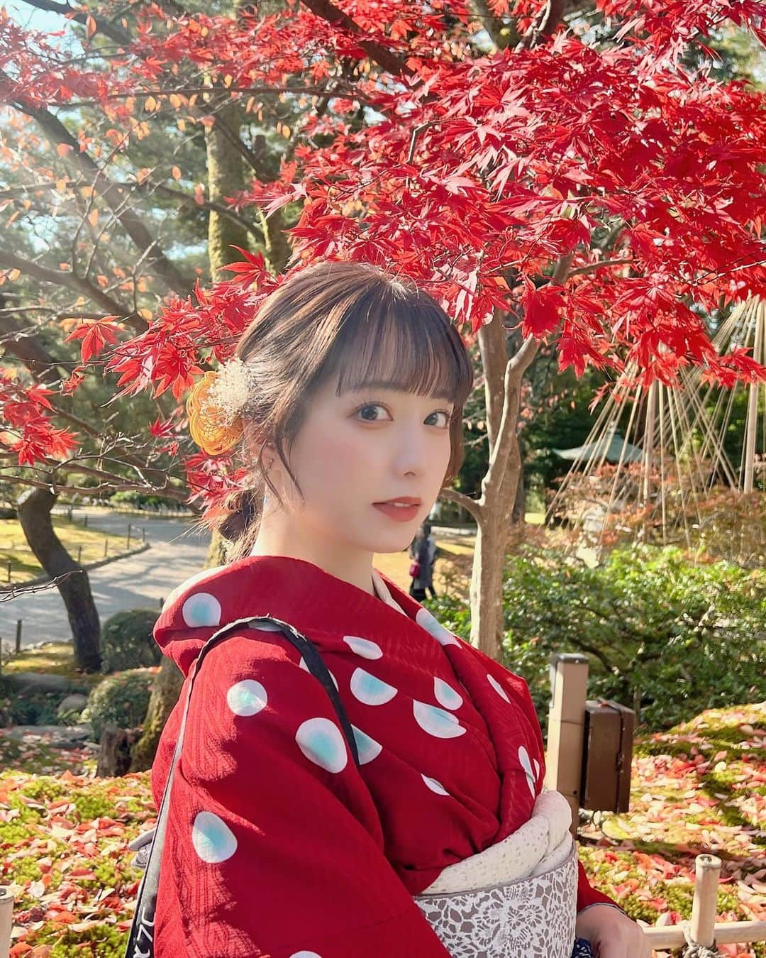 前田美里さんのインスタグラム写真 - (前田美里Instagram)「今年もあと1ヶ月。よろしくお願いします…🍁 . . #兼六園 #東茶屋街 #金沢 #石川県 #着物 #紅葉  #グラビアアイドル  #アイドル  #被写体 #ファインダー越しの私の世界 #写真好きな人と繋がりたい  #写真 #ヲタク #櫻坂46 #欅坂46 #日向坂46 #フォロー #フォロワー募集中 #gravure #idol #kimono #japanesegirl #follow #followme #좋아요 #팔로우미 #팔로미 #오오티디 #화보」12月1日 18時20分 - maeda_misato