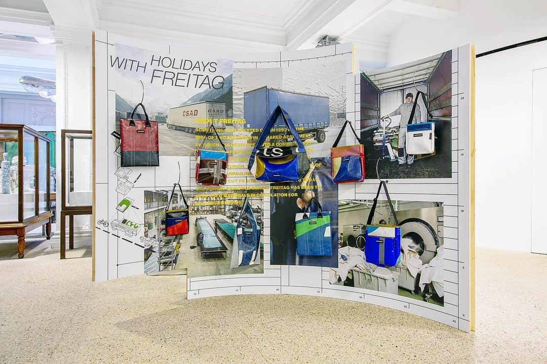 コム・デ・ギャルソンのインスタグラム：「And here we have @doverstreetmarketlondon   launching today Holidays with Freitag  Available in store only at CDG and DSM worldwide   @freitaglab  Every bag is different !」