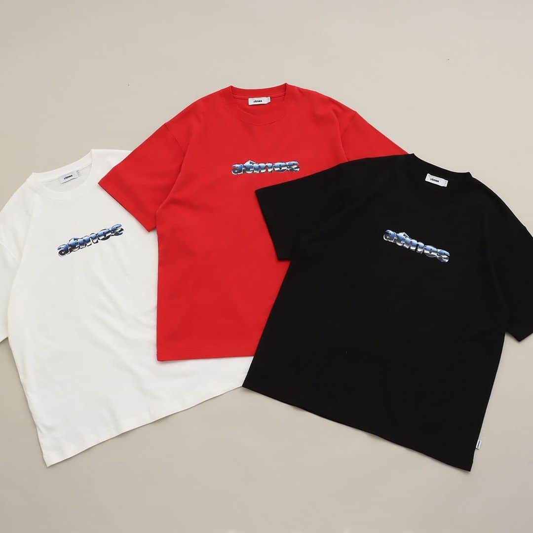 Sports Lab by atmos OSAKAのインスタグラム：「. ↓↓↓ 12/2(SAT) RELEASE ATMOS FRONT LOGO T-SHIRT MA23H-TS064-WHT/RED/BLK ¥5,500-(tax included) size : M / L / XL  #atmos#アトモス」