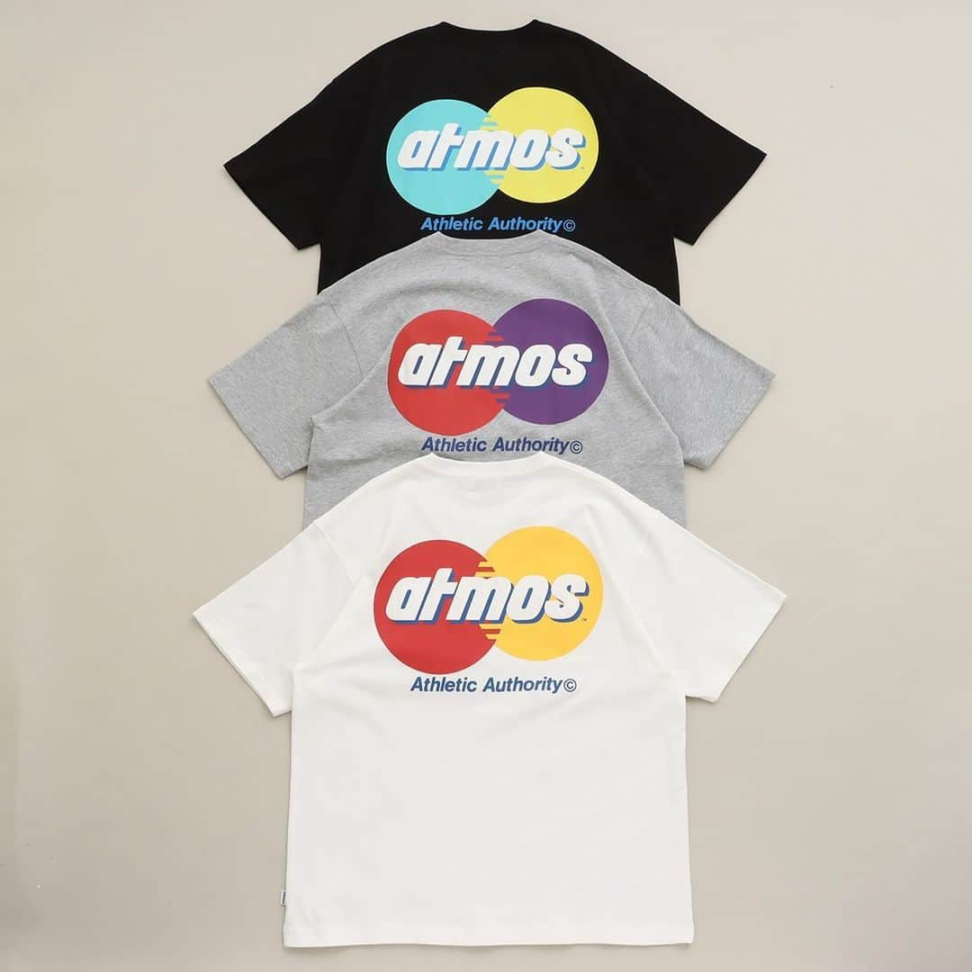 Sports Lab by atmos OSAKAのインスタグラム：「. ↓↓↓ 12/2(SAT) RELEASE ATMOS CIRCLE LOGO T-SHIRT MA23H-TS065-WHT/BLK/GRY ¥5,500-(tax included) size : M / L / XL  #atmos #アトモス」