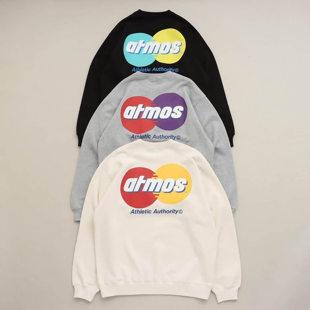 Sports Lab by atmos OSAKAのインスタグラム：「. ↓↓↓ 12/2(SAT) RELEASE ATMOS CIRCLE LOGO CREWNECK SWEAT SHIRT MA23H-SW065-WHT/BLK/GRY ¥11,000-(tax included) size : M / L / XL  #atmos #アトモス」