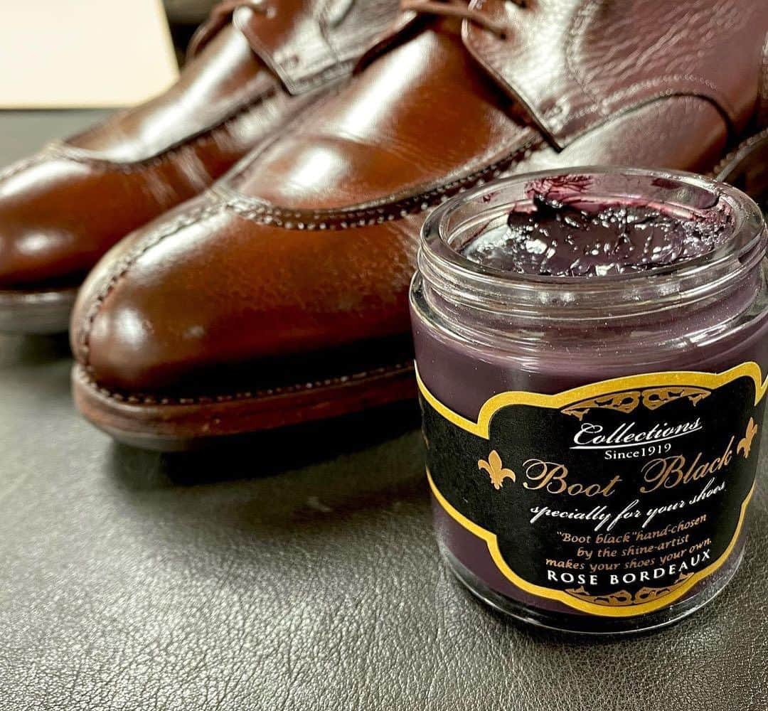 bootblack_officialのインスタグラム：「Two new colours from the Collections range are coming very soon 👌🏼 #bootblackshoeshine#bootblackshoecare#highshine#shoecare#shoeshine#shoepolish#shoegazing#shoestagram#leathershoes#madeinjapan#japanmade#japan#classicshoes#dressshoes#shoegram#mirrorshine#shoeaddiction#shoeaddict」