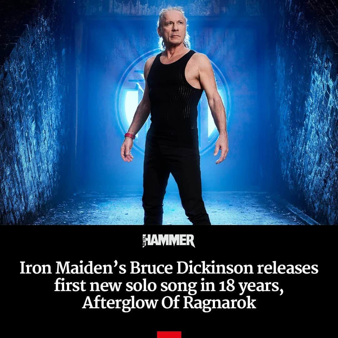 METAL HAMMERのインスタグラム：「@ironmaiden frontman @brucedickinsonhq has dropped the new single Afterglow Of Ragnarok, lifted from his upcoming solo album The Mandrake Project 🔥 Listen via the link in bio.」