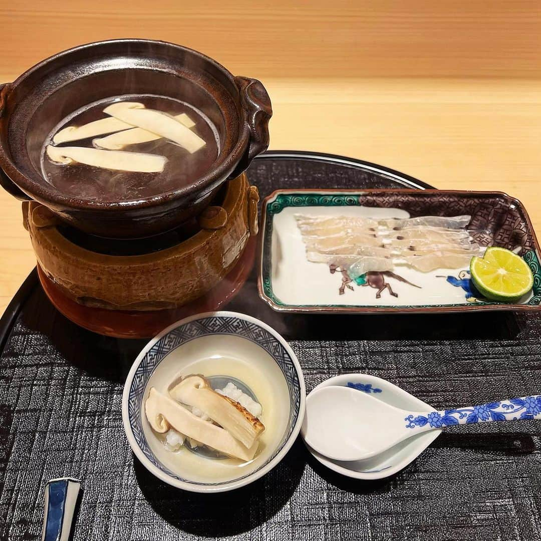 Machikoのインスタグラム：「最高峰の和食　 秋の星野さん🍄💫⭐️  #新ばし星野」