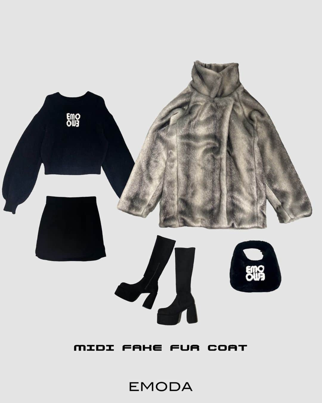 EMODAのインスタグラム：「ㅤㅤㅤㅤㅤㅤㅤㅤㅤㅤㅤㅤ December recommend "OUTER"  ・ MIDI FAKE FUR COAT ￥ 20,680 tax'in ＿＿＿＿＿＿＿＿＿＿＿＿＿＿＿＿＿＿＿＿＿＿＿＿  ■OUTER special coupon >12/1(fri)12:00-24:59 13時間限定で¥2000OFF！最新アウターを今だけお得に。  ■ALL ITEM10%OFF >12/1(fri)12:00-12/5(TUE)23:59  ■NEW ITEM POINT×15 >12/1(fri)12:00-12/21(THU)23:59  ＿＿＿＿＿＿＿＿＿＿＿＿＿＿＿＿＿＿＿＿＿＿＿＿  詳細は( @emoda_official )のTOPのURL,storiesチェック✔️  ㅤㅤㅤ ㅤㅤㅤㅤㅤㅤ #EMODA #EMODA_OUTER #outer #フェイクファーコート #ファーコート #ミディコート #アウターコーデ #秋コーデ #冬コーデ #RUNWAYchannel #2023AW #autumn #winter @emoda_snap」