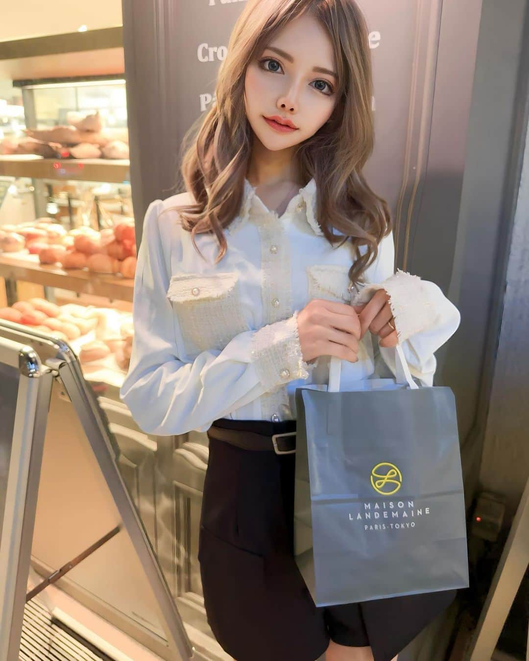 さとのんさんのインスタグラム写真 - (さとのんInstagram)「. パン屋行くと買いすぎちゃう🥐  code… @sheinofficial ‪‪ @shein_japan  ⋆☽商品検索 ︎︎︎︎︎︎︎︎☑︎トップスID25411863 ￥4,724 ⋆☽クーポンコード:EBSJP231  お得にお買い物してね🛍  -試すたび、好きが見つかる。届くたび、好きが増えてく。-  #東京カフェ  #メゾンランドゥメンヌ  #メゾンランドゥメンヌトーキョー  #SHEIN購入品  #SHEINコーデ  #153cmコーデ  #低身長コーデ  #SHEIN冬の感謝祭 #SHEIN #SHEINforAll #SHEINGoodFinds #loveshein  #saveinstyle #PR」12月1日 20時53分 - satono_0110