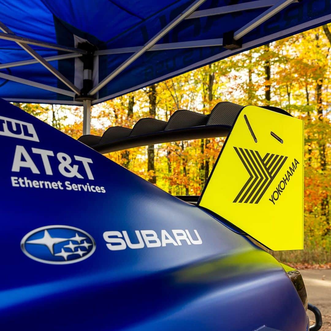 Subaru Rally Team USAのインスタグラム：「We heard you wanted a wing…  #aero #subaru #rally #motorsports  Photo: @matthew.stryker」