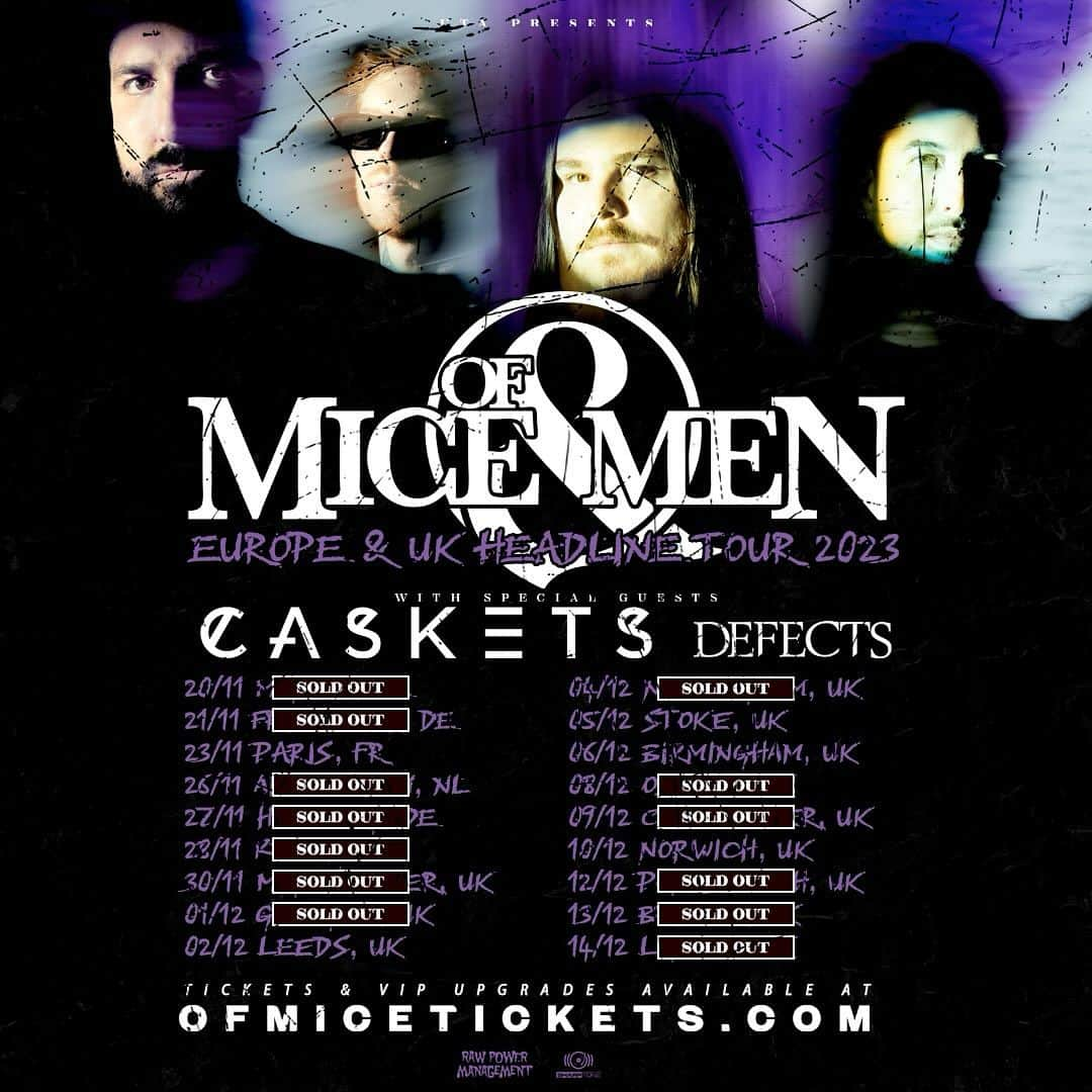 Of Mice & Menさんのインスタグラム写真 - (Of Mice & MenInstagram)「🚨‼️ATTENTION UK‼️🚨 All upcoming shows are selling out!! Don’t miss this tour, get your tickets while they last! • 🎟️: OFMICETICKETS.COM 🔗: [Link in Bio]」12月1日 22時53分 - omandm