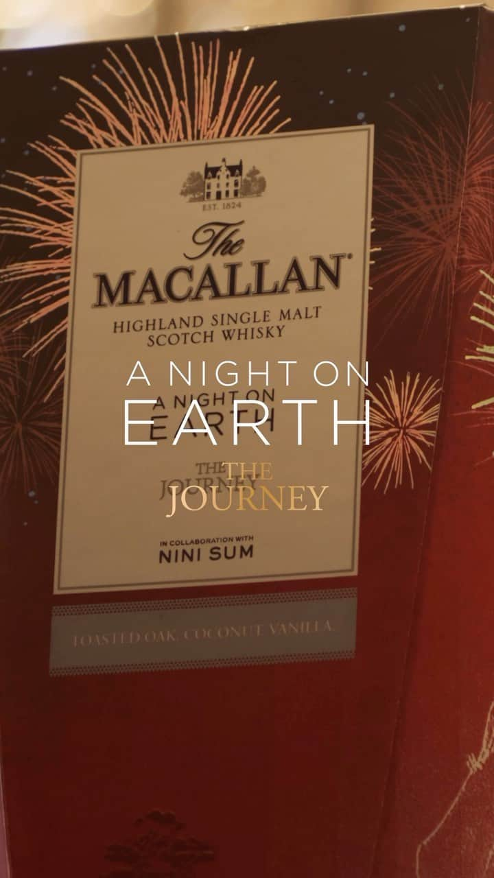 The Macallanのインスタグラム：「An ode to The Macallan’s unwavering commitment to craftsmanship.  Created in collaboration with acclaimed artist, Nini Sum, The Macallan A Night on Earth – The Journey is encased in a beautifully designed, multi-layered presentation box to provide an exceptional unboxing experience for your loved ones this festive season.  Discover more via our link in bio.  Crafted without compromise. Please savour The Macallan responsibly.  #TheMacallan #TheMacallanANightOnEarth」