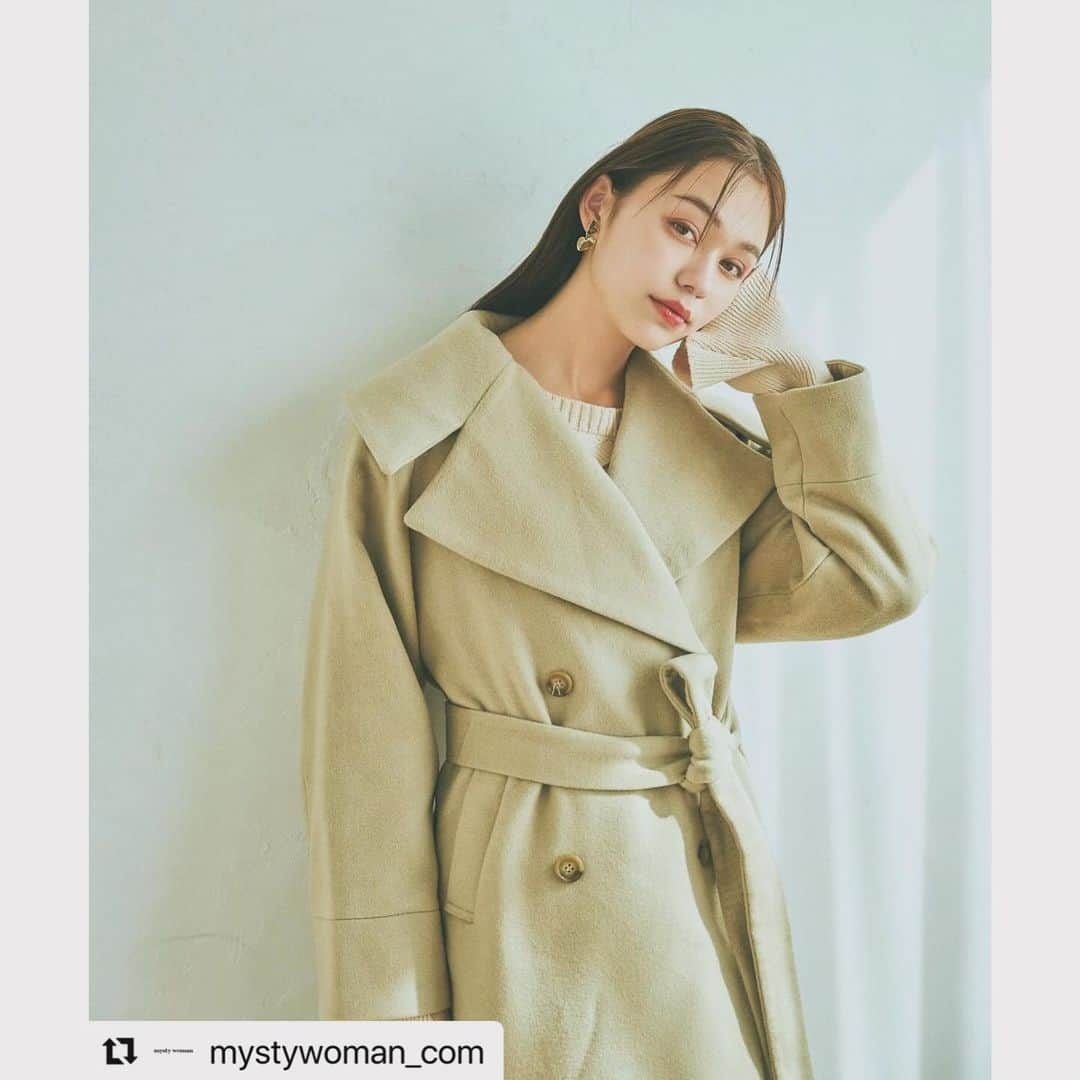 株式会社ニュートラルマネジメントのインスタグラム：「#Repost @mystywoman_com with @use.repost ・・・ . new arrival ㅤㅤㅤㅤㅤㅤㅤㅤㅤㅤㅤㅤ ㅤㅤㅤㅤㅤㅤ ㅤㅤㅤㅤㅤㅤㅤㅤㅤㅤㅤㅤㅤ #bigカラーウール混コート_mw  ¥16,500税込 ［品番：989549］ ㅤㅤㅤㅤㅤㅤㅤㅤㅤㅤㅤㅤㅤㅤㅤㅤㅤㅤㅤㅤㅤㅤㅤㅤ  ㅤㅤㅤㅤㅤㅤㅤㅤㅤㅤㅤㅤ 嬉しいウール混で軽くて暖かいアウター。 ビッグカラーで上にボリュームがあるので着丈は長さを出しすぎず美シルエットに。 ウエストベルト付きでシルエットも自由自在です。 ㅤㅤㅤㅤㅤㅤㅤㅤㅤㅤㅤㅤㅤ ㅤㅤㅤㅤㅤㅤㅤㅤㅤㅤㅤㅤㅤ ㅤㅤㅤㅤㅤㅤㅤㅤㅤㅤㅤㅤㅤ 【詳細は画像をタップ！】 ㅤㅤㅤㅤㅤㅤㅤㅤㅤㅤㅤㅤㅤ ㅤㅤㅤㅤㅤㅤㅤㅤㅤㅤㅤㅤㅤ ㅤㅤㅤㅤㅤㅤㅤㅤㅤㅤㅤㅤㅤ #mystywoman#ミスティウーマン#フェミニンコーデ#大人かわいいコーデ#デートコーデ#モテコーデ#トレンドコーデ#お出かけコーデ#2023aw#冬コーデ#ウールコート#ロングコート#ロングコートコーデ#ビッグカラー #増永かろりん #nmtinc #モデル」