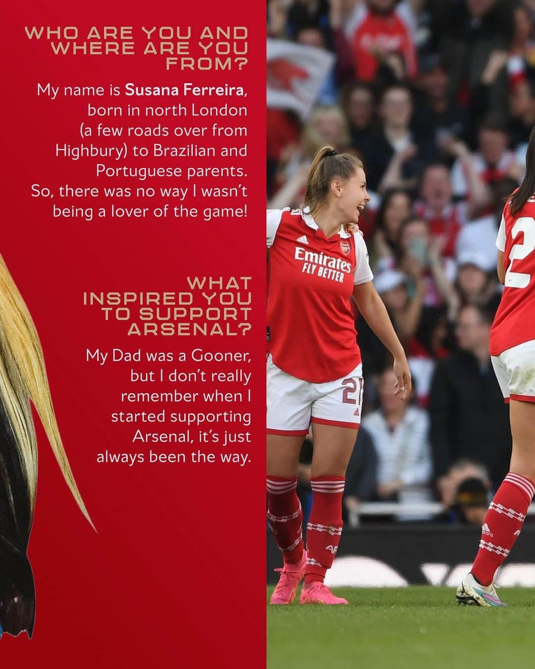 Arsenal Ladiesさんのインスタグラム写真 - (Arsenal LadiesInstagram)「Born and raised in north London, @susana_rf was always bound to be a Gooner.   Get to know Susana - a photographer, supporter and member of the Arsenal family ❤️」12月2日 0時23分 - arsenalwfc