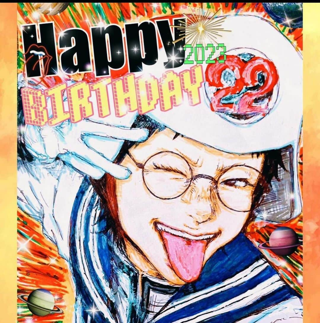 SUZUKAさんのインスタグラム写真 - (SUZUKAInstagram)「YEAH🎂 #atarashiigakko_art 💋 22✌🏻✌🏻 🤭🤪 Let's GOOD🤞🏻🤞🏻」12月2日 1時02分 - suzuka_leaders