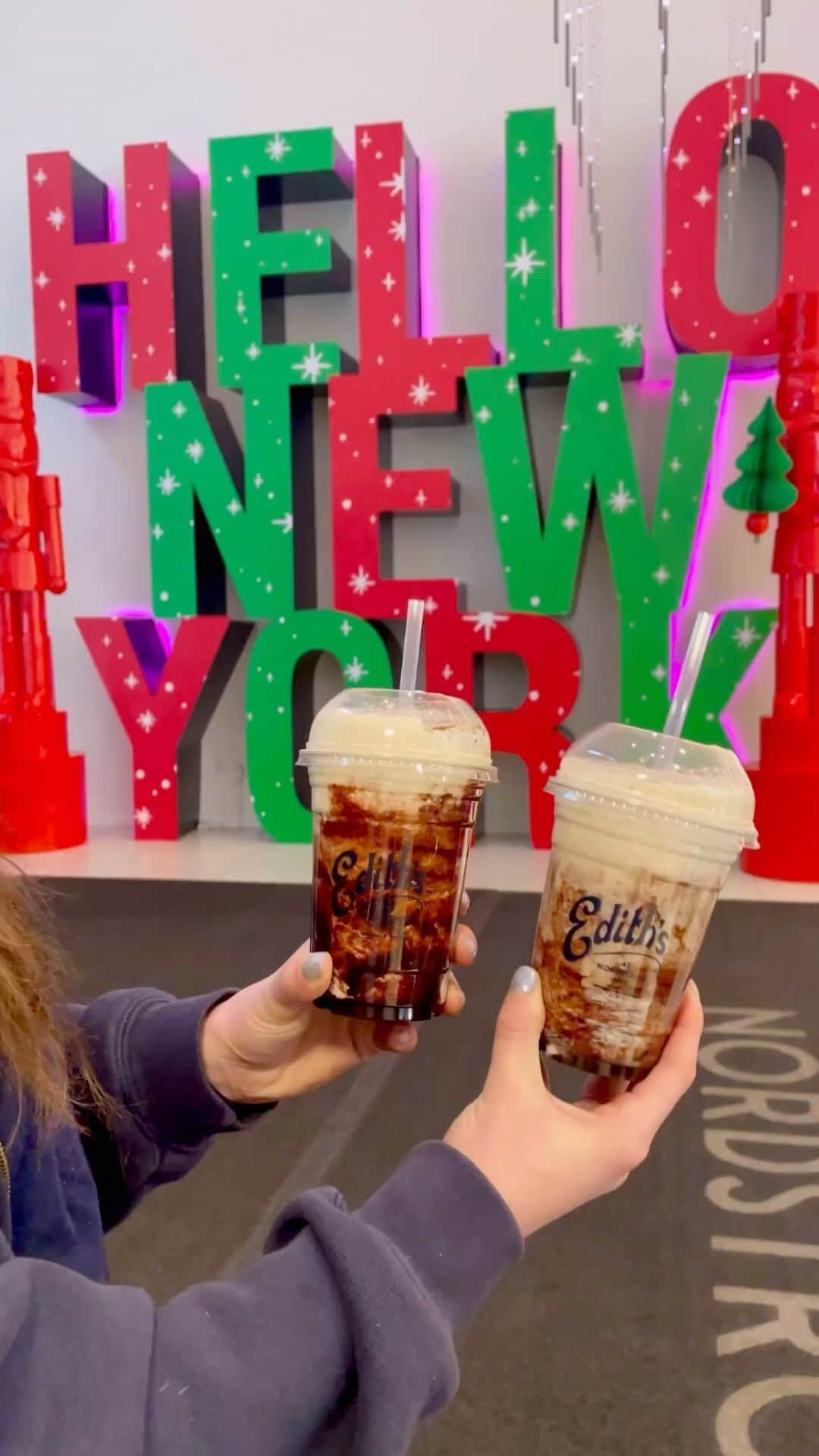 Nordstromのインスタグラム：「The newest @edithsbk slushie is so good even founder Elyssa Heller couldn’t resist popping in to pick one up for herself! This only-at-Nordstrom Black and White Cookie Slushie is only here for a limited time, so don’t miss out! Visit Edith’s, our latest pop-up experience at @nordstromnyc, to try all our favorite (and very Instagram-able) slushie flavors and more.」