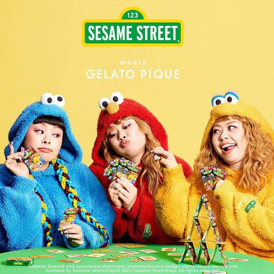 Mei Kawajiriのインスタグラム：「3D Sesame Street 🍪🍪🍪nails 💅for @watanabenaomi703 @sesamestreet x @gelatopique_official 🩷🎀💅🍪🤍🩵⭐️」