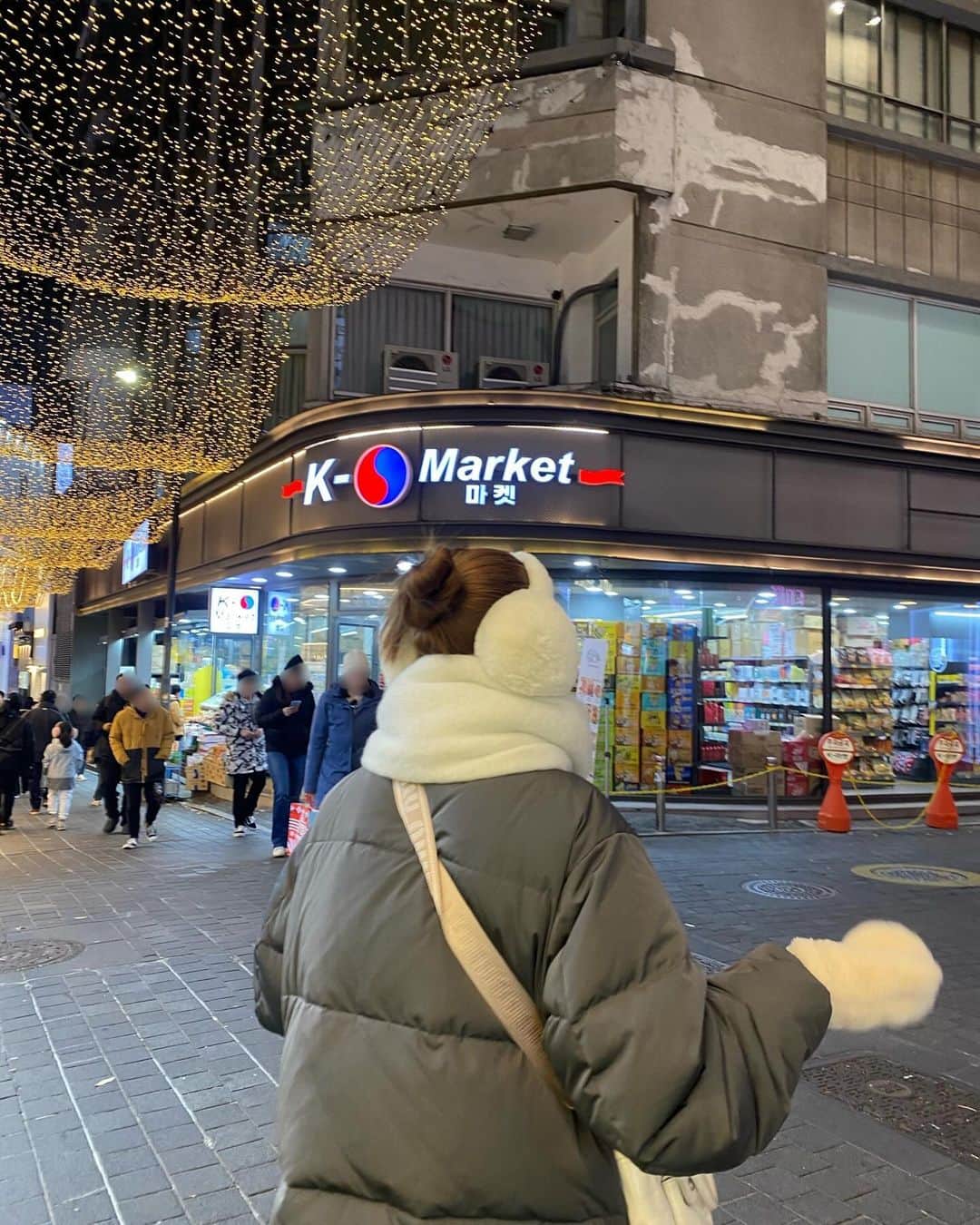 三原羽衣のインスタグラム：「in韓国🇰🇷寒いです」