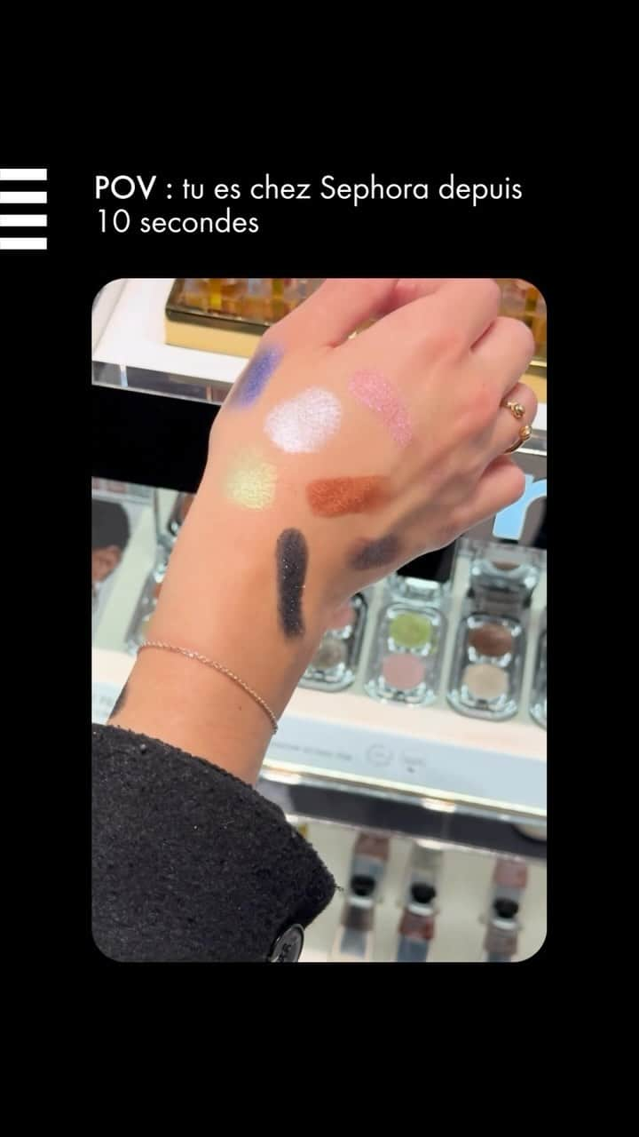 セフォラのインスタグラム：「C’est toujours pareil 🥲 Tag une personne qui se reconnaîtra !  #sephorafrance #swatches  Est-ce que ça t’arrive souvent aussi ? 👀」