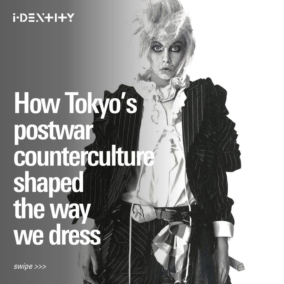 i-Dのインスタグラム：「In the third episode of Series 2 of the i-Dentity podcast, we speak to @valerie_steele_fashion, @tiffanygodoypresents and @nathalieours about how Issey Miyake, Rei Kawakubo and Yohji Yamamoto pushed the idea of clothing to its outer limits.⁠ ⁠ Hit the link in bio to listen now! 🔊⁠ ⁠ Supported by @ebay⁠ ⁠ #identitypodcast #thecrows #tokyo #Ad」