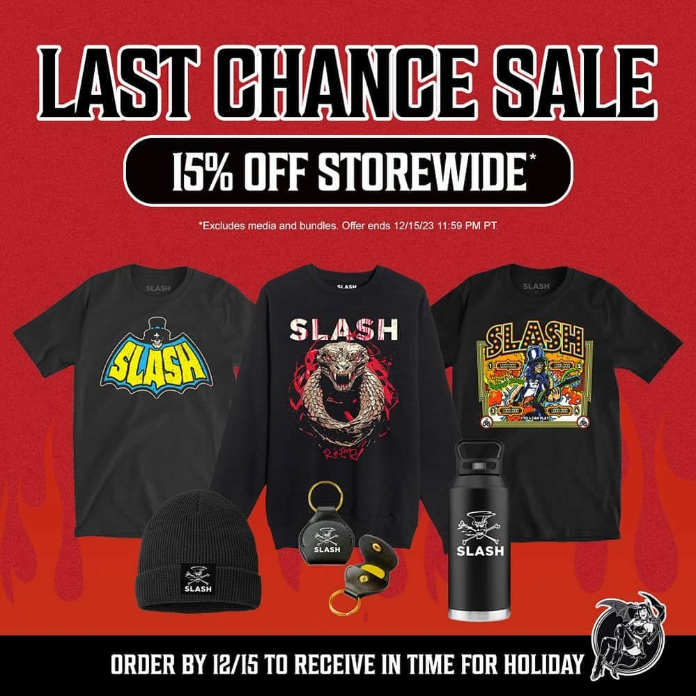 スラッシュさんのインスタグラム写真 - (スラッシュInstagram)「Last Chance 15% OFF Storewide. Shop now. #slashnews」12月2日 2時03分 - slash