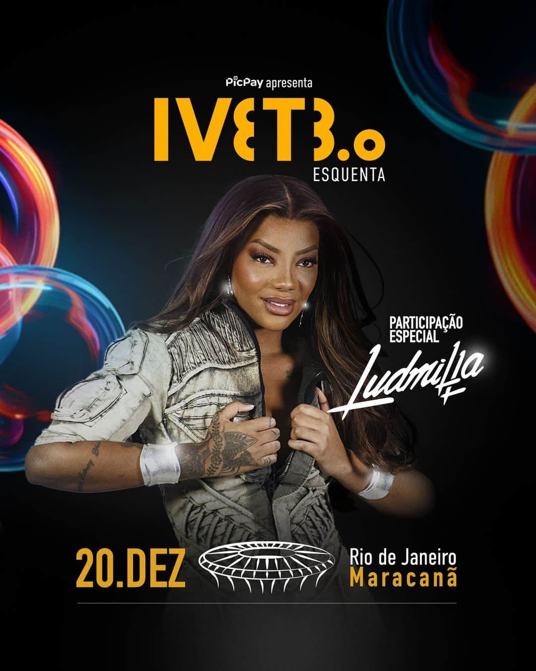 イヴェッチ・サンガロのインスタグラム：「🚨Avisa lá, pode falar que ela CHEGOU! Teremos @ludmilla como participação especial no Esquenta da Ivete 🤩❤️   Vai ser encontro de divas, mal podemos esperar! Mas corre que os ingressos já estão acabando 🥵」