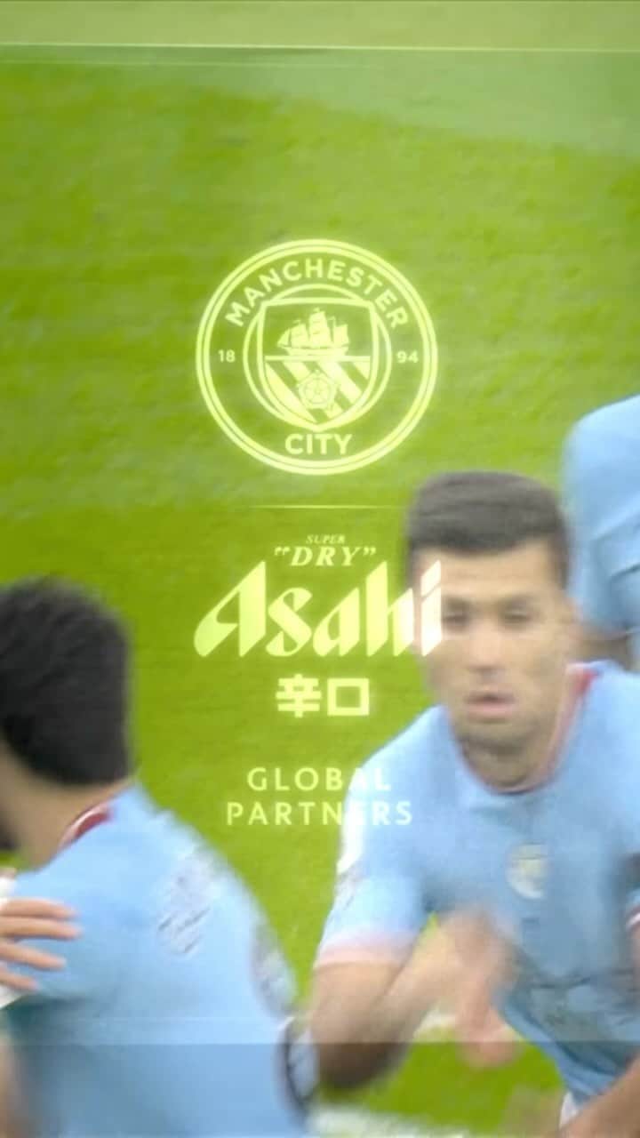 マンチェスター・シティFCのインスタグラム：「Own a piece of history! 🔥  Introducing @mancity x @asahisuperdry Super Mats Digital Collectibles - “Brewed for Treble Success” 🍺  From derby day domination to the Treble trophy parade, they capture the magic of the historic 2022/23 Treble winning season 🏆🏆🏆  Link in bio 🔗」