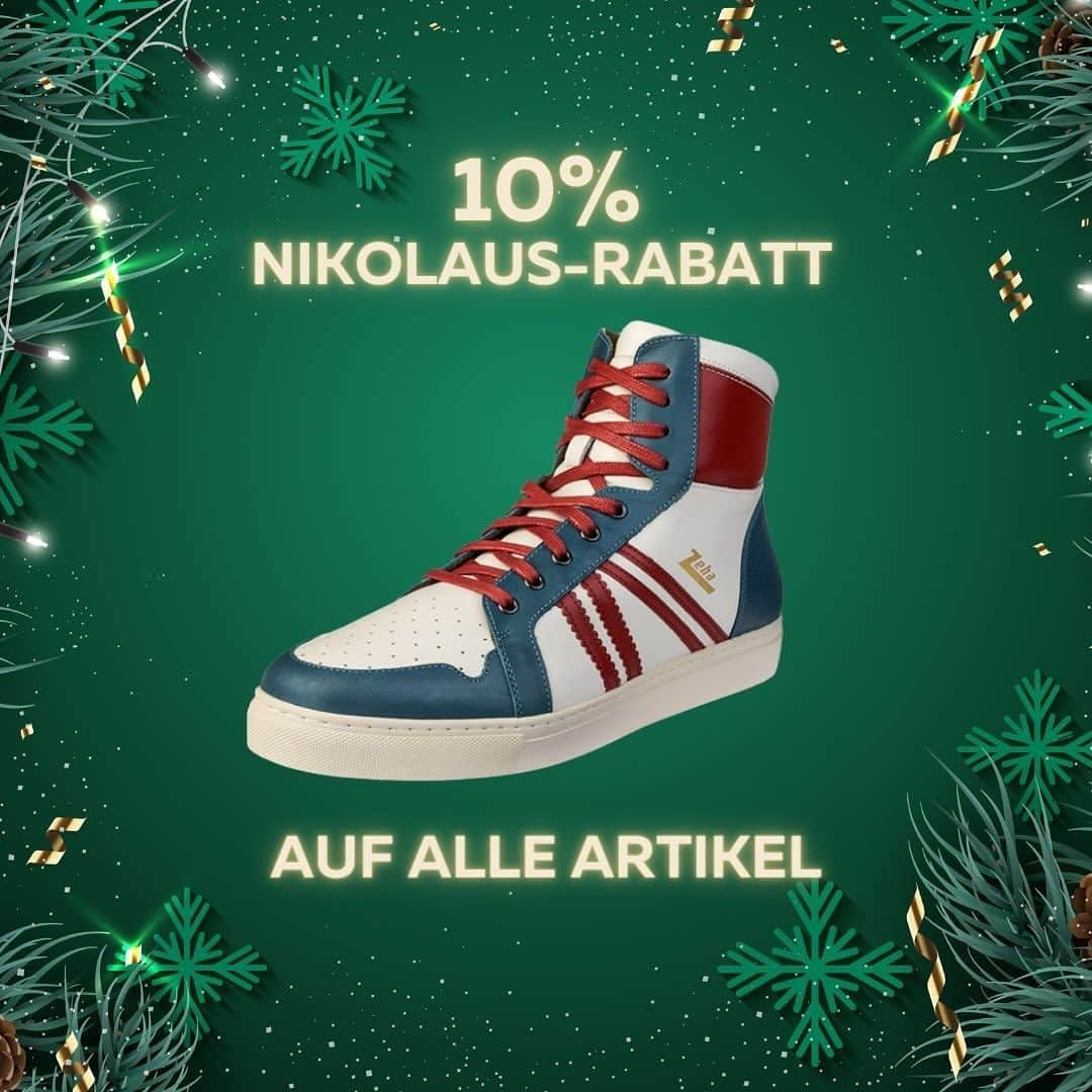 ツェハのインスタグラム：「Am 3. Dezember starten wir unsere traditionelle Nikolaus-Aktion auf alle* Artikel! ❄️  KLUB-Mitglieder können bereits ab heute (2. Dezember) mit 10% Rabatt shoppen.  * Außer den Artikeln, die bereits im Sale sind.  #zeha #retrosneakers #carlhäßner #zehaberlin #vintagesneakers #heritagestyle #vintagelove #nikolaus #weihnachten #adventszeit #sneakers #retrostyle #retro #shoes #people #geschenkideen」