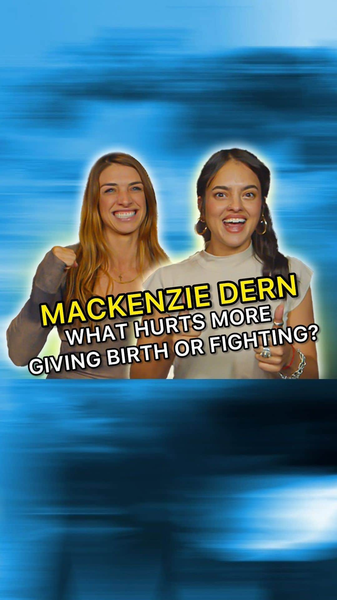 マッケンジー・ダーンのインスタグラム：「What hurts more: giving birth or fighting? 😂 @mackenziedern   #mackenziedern #ufc #ninadrama」