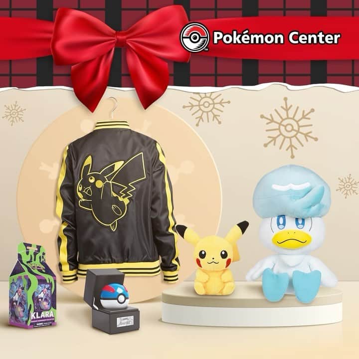Pokémonのインスタグラム：「Do you feel that chill in the air? 👀❄️ It’s finally December, Trainers! The countdown to the gift giving season is on 🎁  Snag something for every Pokémon fan on your list: big or small, there’s something for everyone at Pokémon Center!  🔗 Check out the link in bio to shop all things Pokémon.」