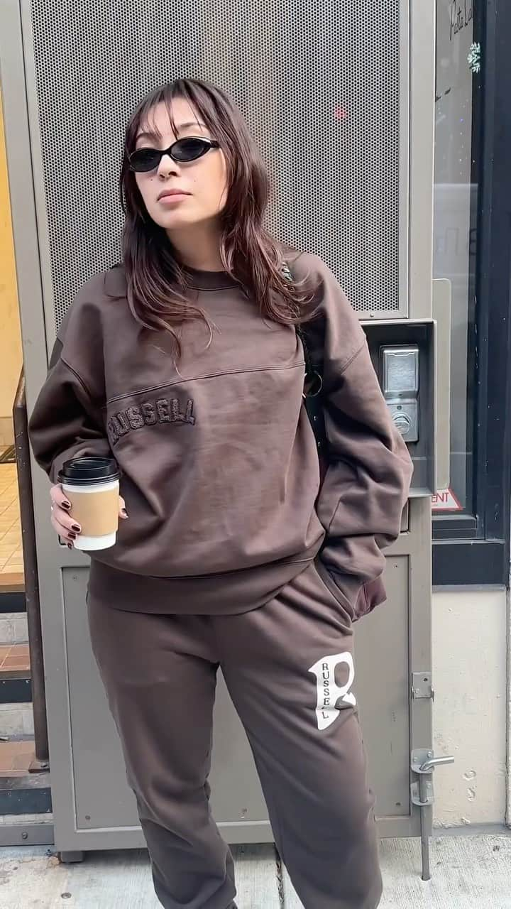 Urban Outfittersのインスタグラム：「Cozy coffee runs in the UO Exclusive @RussellAthletic collection–shop at the link in bio.」