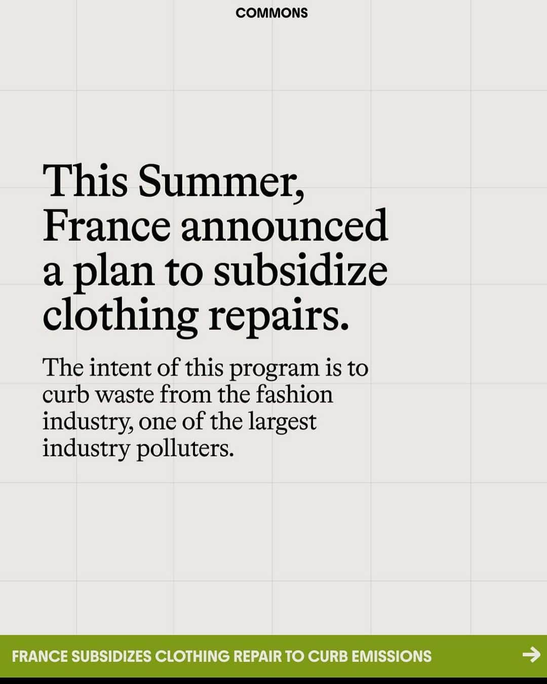 トームさんのインスタグラム写真 - (トームInstagram)「Great legislative action to incentivize a more sustainable approach to fashion consumption and waste as reported by @wastefreeplanet and @the.commons.earth   NOW how about some studies into why we discard our clothes that do not require mending? To understand why and hopefully dismantle the conditioning that makes us look at “our building western wardrobes and declare - ‘I have nothing to wear!’” (#MichaelGross)」12月2日 4時54分 - tomenyc