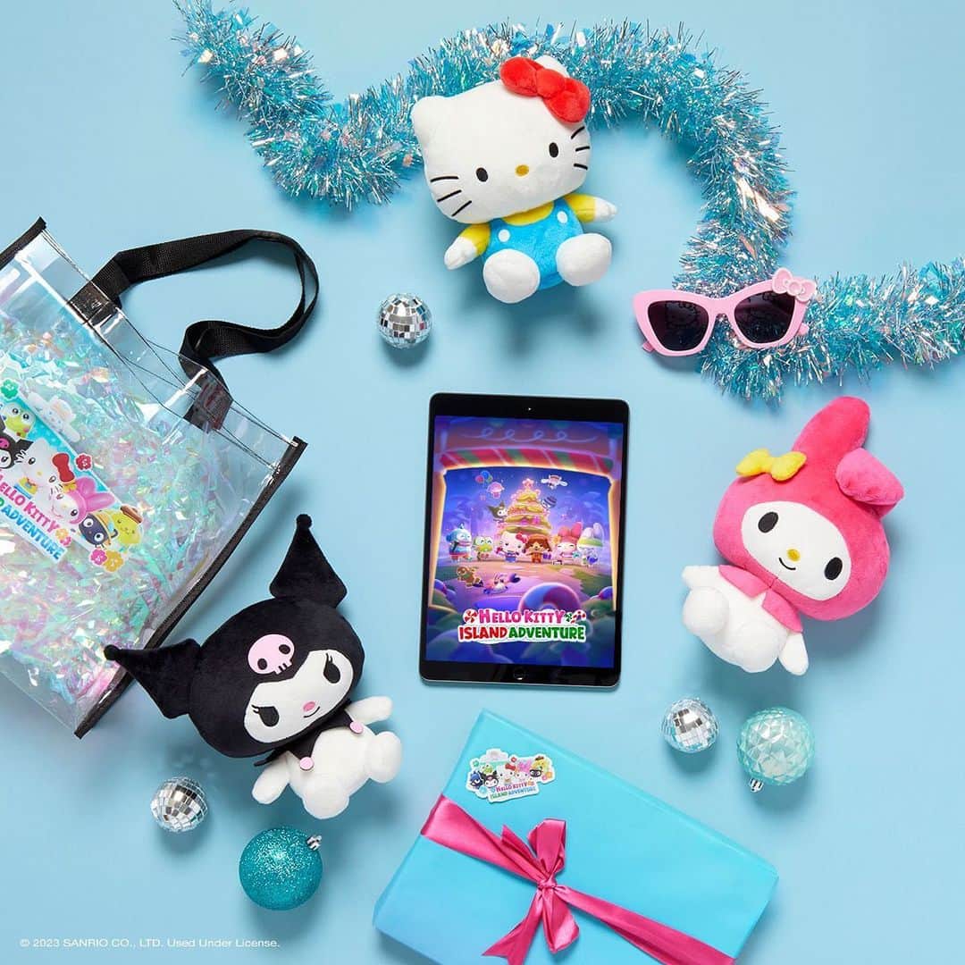 Hello Kittyのインスタグラム：「🎄GIVEAWAY🎄 We're celebrating the most wonderful time of the year with our annual 12 Days Of Gifting! Every day for the next 12 days, you'll have a chance to win a special gift from us 🎁 Follow the steps below to enter for a chance to win an Apple iPad, 1 Year Apple Arcade subscription to play #HelloKittyIslandAdventure + everything pictured!⁠ ⁠ ❄️Follow @sanrio and @hellokitty⁠ ❄️Like & save this post⁠ ❄️Tag a friend who deserves some holiday cheer⁠ ⁠ Share this post on your IG story so your friends don’t miss out!✨ ⁠ ⁠ Sweepstakes ends 12/2 at 11:59am PST. One winner will be contacted via DM from the verified Sanrio account. No purchase necessary. Must be a US resident and 18+ to enter. Visit the link in bio for the official rules.」