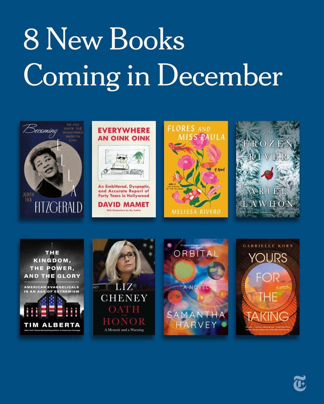 ニューヨーク・タイムズのインスタグラム：「December is here and that means more books are on the way!  What books should you watch for this month? Tap the link in our bio to get the full list.」