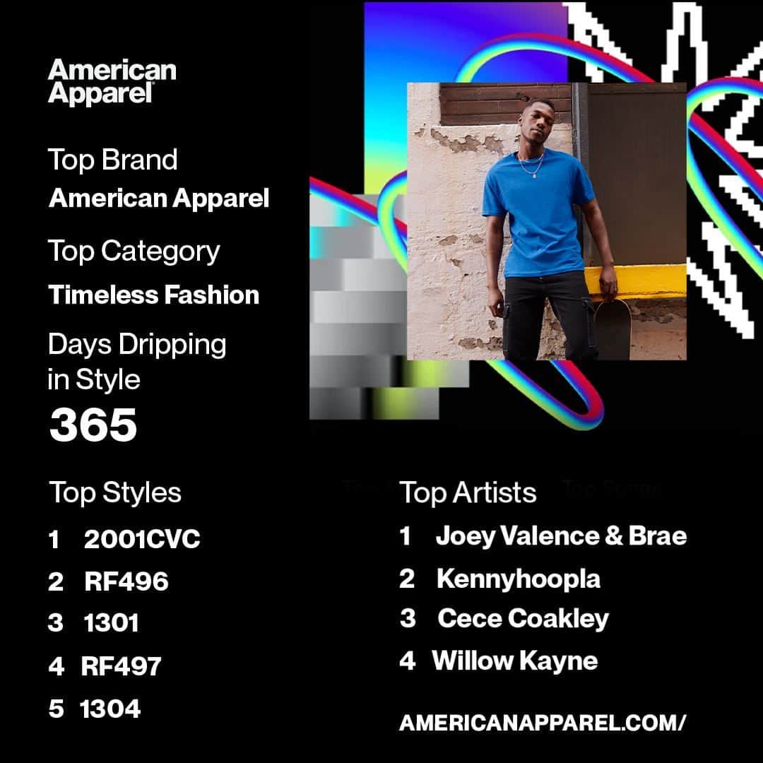 American Apparelのインスタグラム
