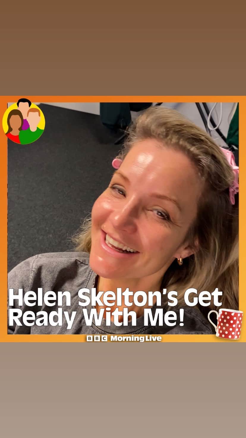 ヘレン・スケルトンのインスタグラム：「Here’s Helen Skelton’s Morning Live Get Ready With Me. #grwm」