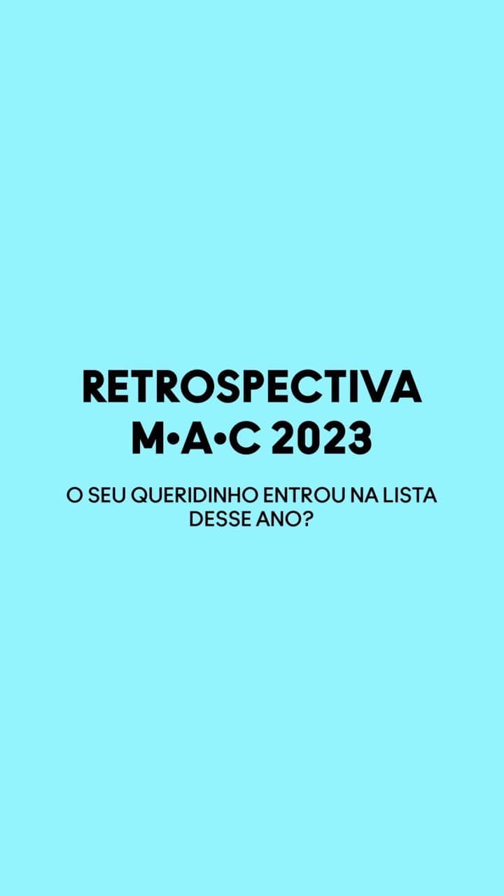 M·A·C Cosmetics BRのインスタグラム：「Todo ano a gente tem aquele queridinho que não sai do repeat 🔁ou aquele produto novo que, depois de usar a primeira vez, não saiu da nossa playlist 🎧Nesse ano a M•A•C juntou seus antigos queridinhos e os novos amores para montar essa retrospectiva I-C-Ô-N-I-C-A!   Conta aqui nos comentários, qual o seu top 5 da Retrospectiva M•A•C 2023? 👀  #MACCosmetics #MACCosmeticsBR #Wrapped2023」