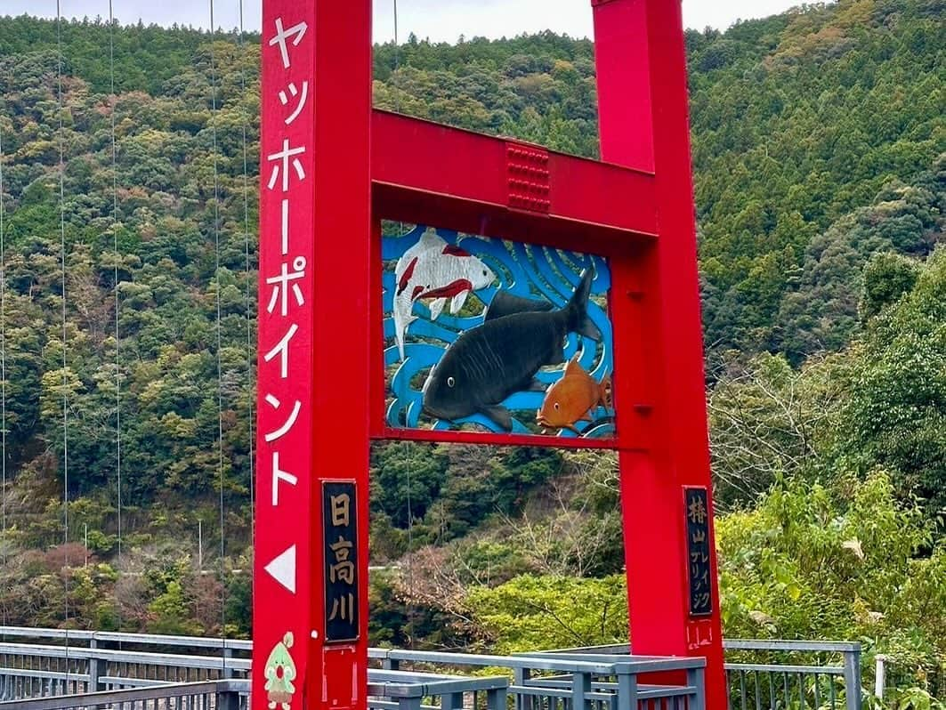 山縣亮太さんのインスタグラム写真 - (山縣亮太Instagram)「2023/11/18 @和歌山県日高川町笠松小学校  講演会と陸上教室をしてきました。 統廃合による小学校ラストイヤー、折角なので授業も参観。全校生徒は6学年10名足らずですが、子供達自ら地元の祭事や、#笠松野菜 についてしっかり調べ発表する姿に感銘を受けました。様々なことに対する経験値の大きさは、むしろ少人数ならではでしょう。  今回お世話になった #愛徳荘 さん、この町唯一の本屋 #イハラハートショップ さんをはじめ、日高川町はそんな子供達を支える町の人々の繋がりがありました。 その一端を今回この街を訪れて感じることができ、懐かしい気持ちになりました。  講演から程なくして、子供達が丹精込めて作った #笠松野菜 が届きました。立派な野菜は、日高川町の歴史と人々の繋がりのお裾分けということで、感謝して頂きたいと思います。講演会でおばあちゃんが秘伝の美味しいカレーの作り方を教えてくれたので、、やってみようかな。笑  笠松小は今年度でなくなってしまいますが、今後もこの町の伝統や人々の繋がりが形を変えながらも続いていくことを願っています！  日高川町は日本一長い藤棚や、#ヤッホーポイント なんかもあるから和歌山県へお越しの際はぜひ立ち寄ってみてください😄」12月2日 15時39分 - y.ryo34