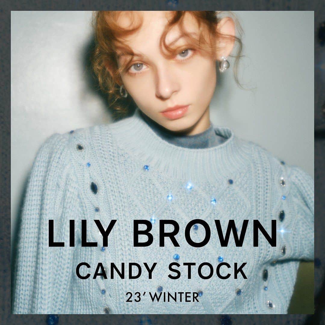 のインスタグラム：「.  - L.B CANDY STOCK - 23’ WINTER  オフィシャルオンラインストアにて公開中  💎What’s “LILY BROWN CANDY STOCK" 宝石の持つ煌きと永遠の憧れ、高揚感。 伝統的でクラッシックなビジュー使いを現代にブレイクダウン リュクスな中にもリリーブラウンの個性が輝き出すリッチなビジューライン ⁡ #lilybrown #リリーブラウン #vintage #vintagefeature #lily_brown_candy_stock #lilybrowncandystock」