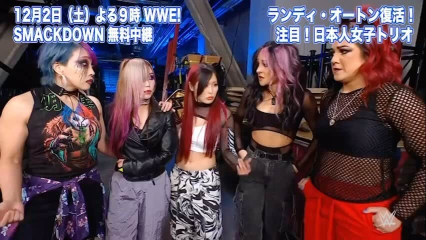 紫雷イオのインスタグラム：「／ サバイバーシリーズあとの 今夜の #SmackDown  も大波乱!? ＼  ランディ・オートン復活🔥 #ビアンカ・ブレアー 🆚 #カイリ・セイン まさかの試合途中セコンドが全員退場!?  本日よる9時〜 #ABEMA で無料中継📡」