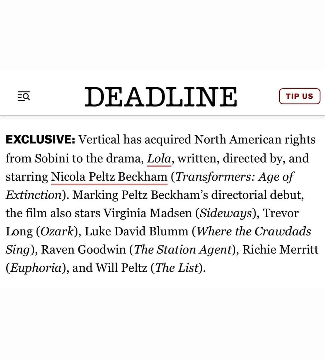 ニコラ・ペルツさんのインスタグラム写真 - (ニコラ・ペルツInstagram)「After this five-year labor of love, it’s such an honor to be able to work with Vertical to share Lola, a heartfelt story of generational trauma, perseverance and unconditional love. I have such respect and gratitude for the incredible cast and crew who I had the pleasure of being on this journey with. It takes a village and I love our village.   feb 9 💖🪽」12月2日 9時27分 - nicolaannepeltzbeckham