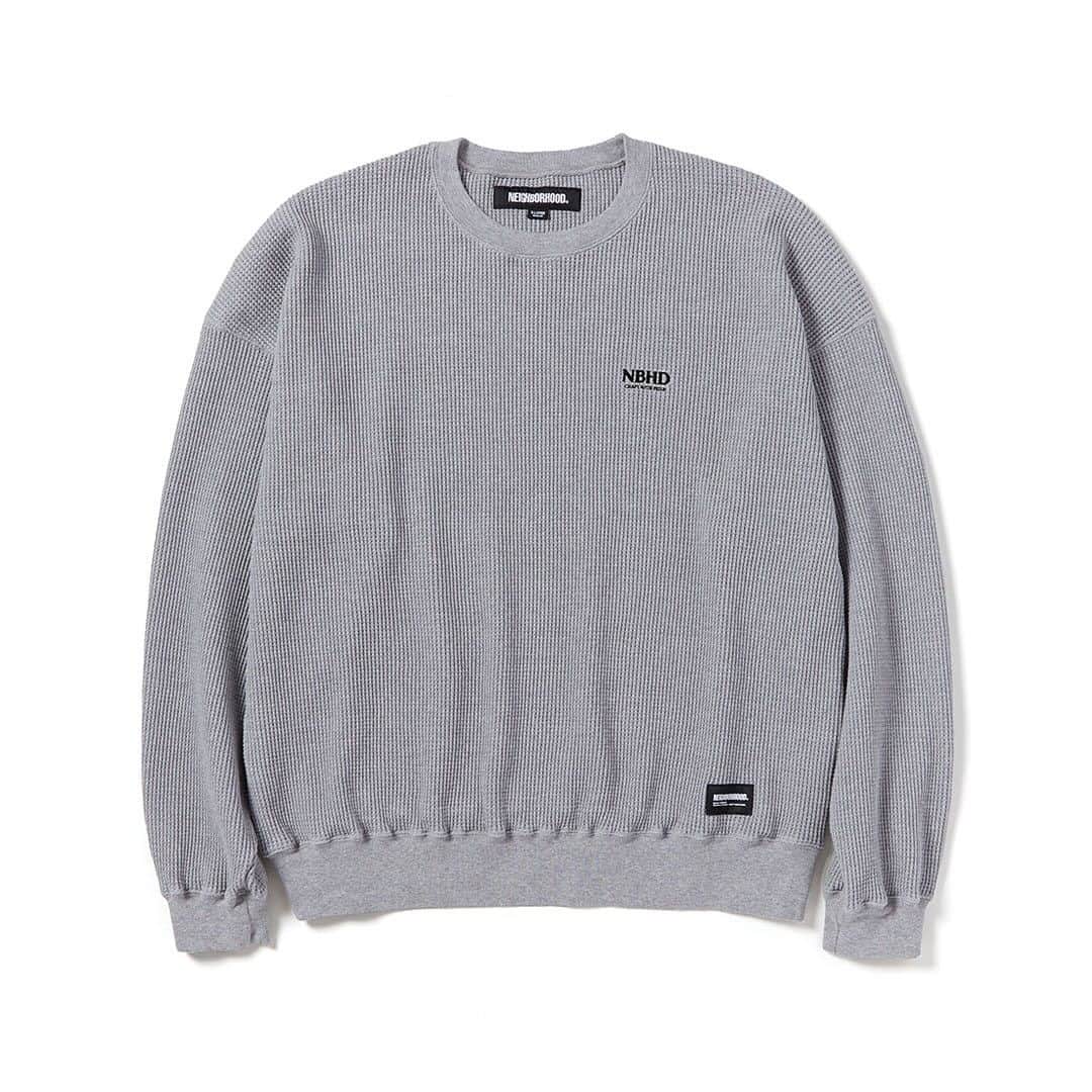 ネイバーフッドのインスタグラム：「⁡ WAFFLE FABRIC CREWNECK LS ⁡ #neighborhood #nbhd #craftwithpride ______________________________________ ⁡ *本製品のお取り扱い内容については店舗によって異なりますので、弊社WEBサイトのDEALERSより最寄り店舗へ直接お問い合わせ下さい。 ⁡ *Releases vary by region. Please contact your local store directly as shown on the DEALERS section of our website.」