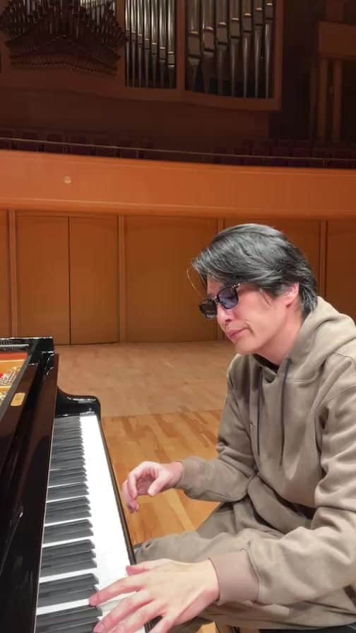 清塚信也のインスタグラム：「名古屋　リハスタLIVE #piano」