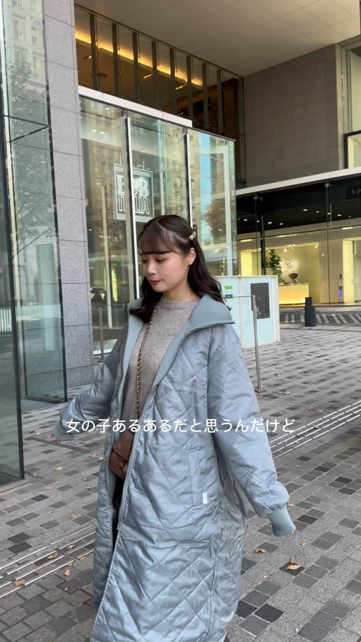 計良日向子（ひなひ）のインスタグラム：「@classicalelf_official . リバーシブルロングコート⛄️🫧 . . スリット入りで動きやすい🤍 リバーシブルで着れて便利だよ🫶 (160 Lサイズ グレイッシュブルー着用) . . #クラシカルエルフ #classicalelf #エルフコーデ #java #ジャバ #ユニクロ #ザラ #zozo #zozotown #zozo購入品 #zozotown購入品 #ロングコート #リバーシブル #プチプラコーデ #着回しコーデ」