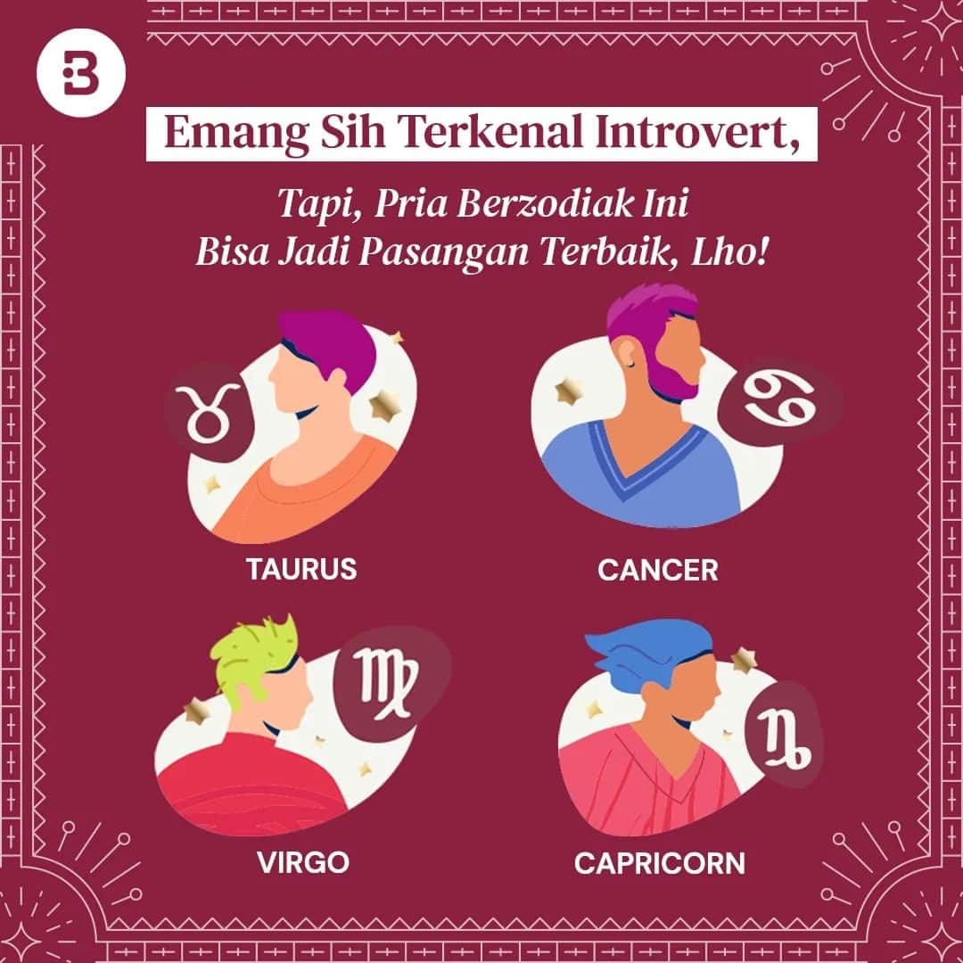 Beauty | Health | Fashionのインスタグラム：「Gimana? Adakah gebetan, pacar dan suami kamu di list zodiak ini, Beauties?😁😙😋 —-- Jangan lupa untuk follow @Beautynesia.id  untuk berita menarik seputar wanita dan lainnya!  Follow juga instagram : @beautynesianews 💄 @mommyasia.id 🤰🏼👶🏻 —---- #zodiak #zodiac #ramalanzodiak #katazodiak #introvert #cowointrovert #pasangan #pasanganidaman #beautynesiaid」