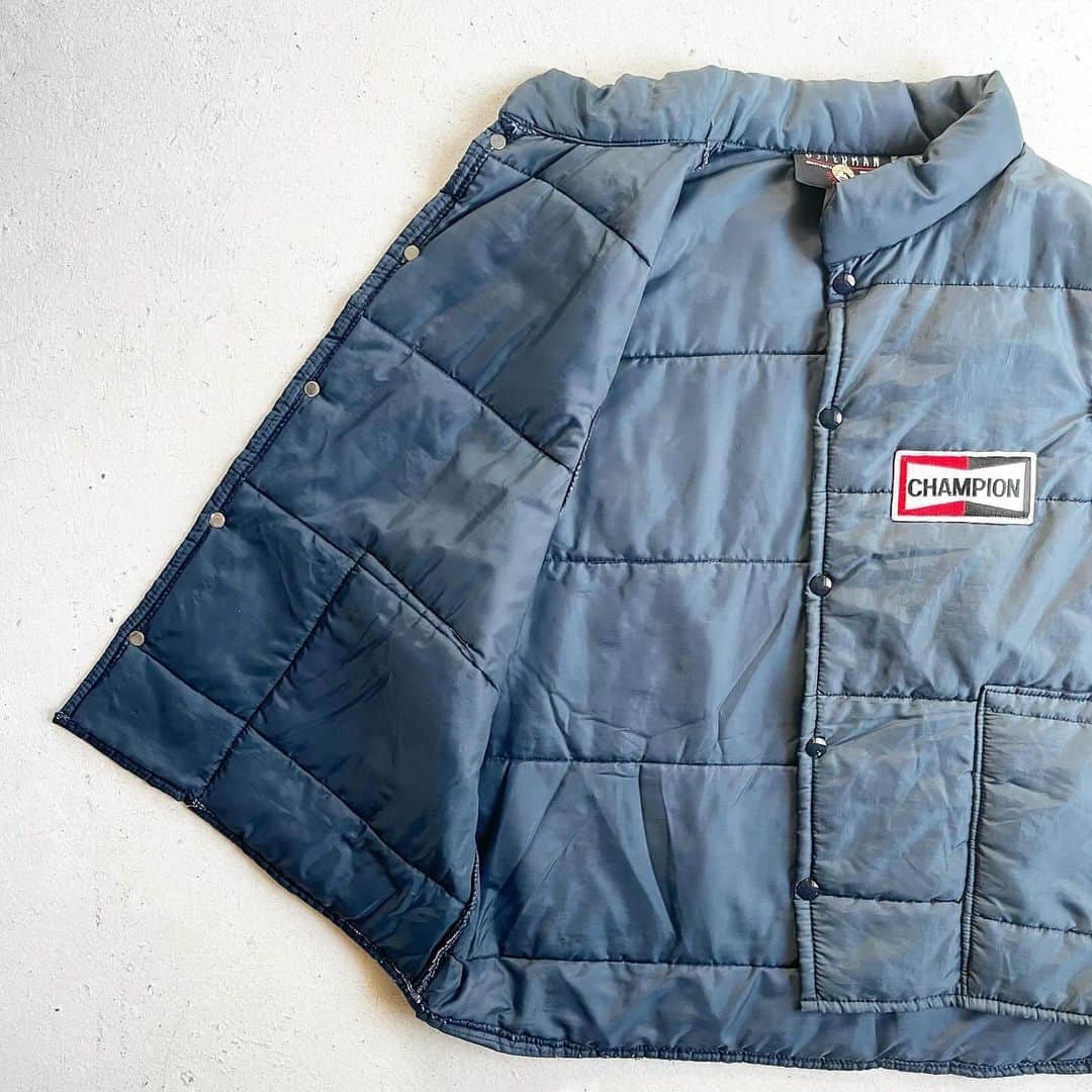 DROP...vintage select shopさんのインスタグラム写真 - (DROP...vintage select shopInstagram)「1980s Champion Spark Plugs Racing Down Vest MADE IN USA 【L】」12月2日 15時11分 - tokyo_drop